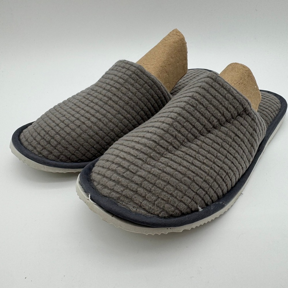 Men's‎ Gray Memory Foam House Slippers Size 11.5-12 Indoor Outdoor